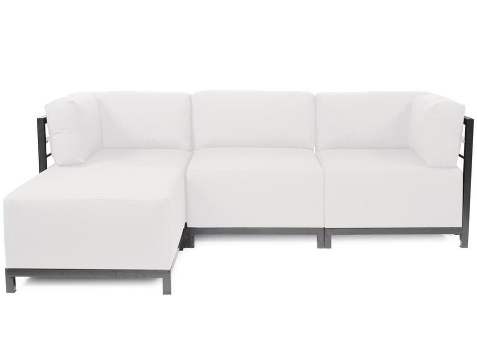 Axis Seascape 4-Piece Modular Sectional with Natural Sunbrella Cushions