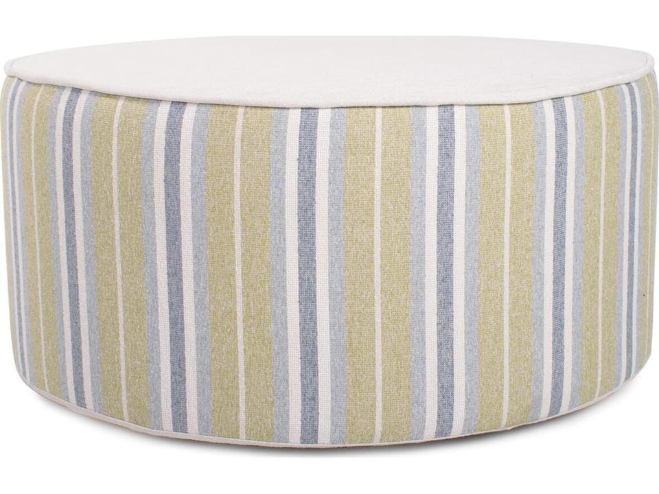 Howard Elliott Universal Dune 36-Inch Round Cushion Ottoman in Moss