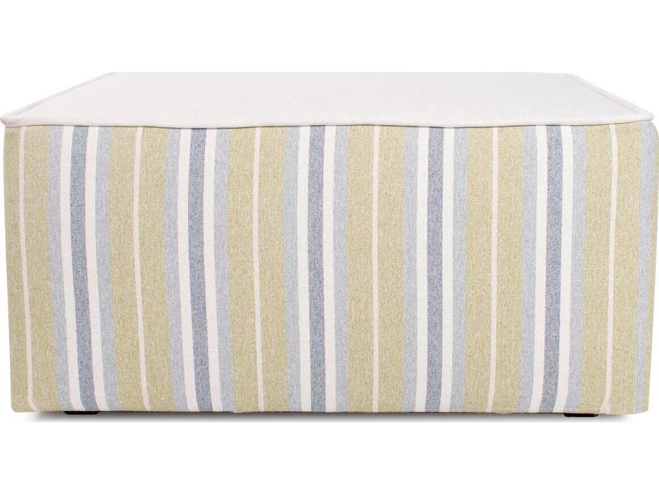 Universal Dune Moss Fabric Cushion Ottoman
