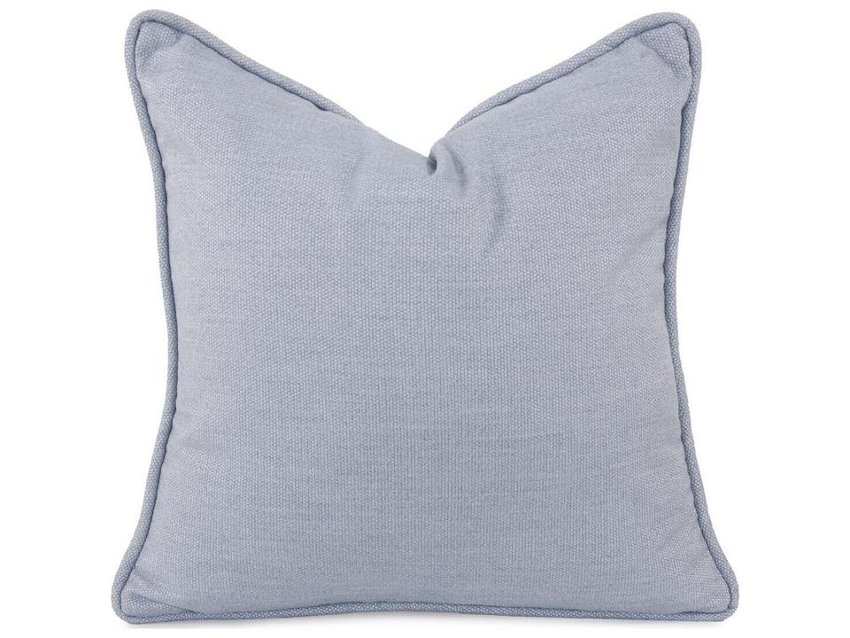 Driftwood 20x20 Square Outdoor Pillow in Pale Blue Breeze
