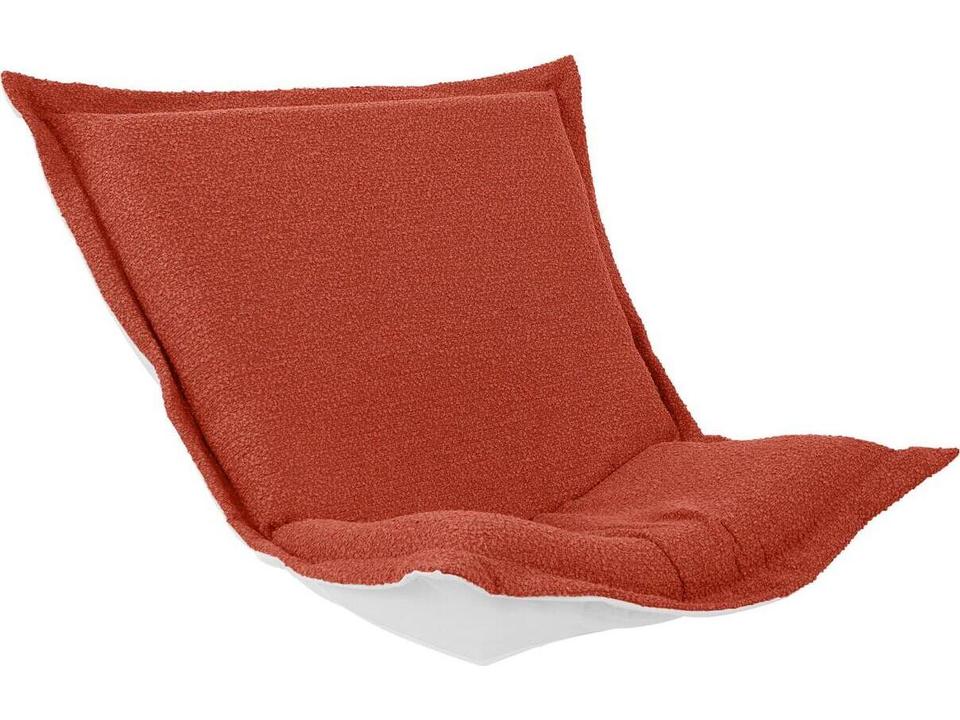 Puff Scroll Alicante Coral Chair Seat & Back Cover and Cushion