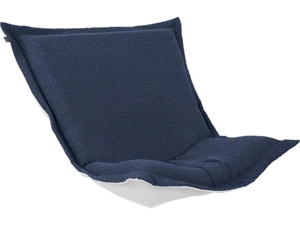 Puff Scroll Alicante Indigo Chair Seat & Back Cover and Cushion