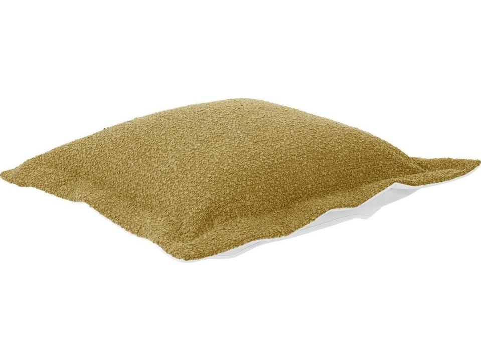 Puff Scroll Alicante Gold Ottoman Cover and Cushion