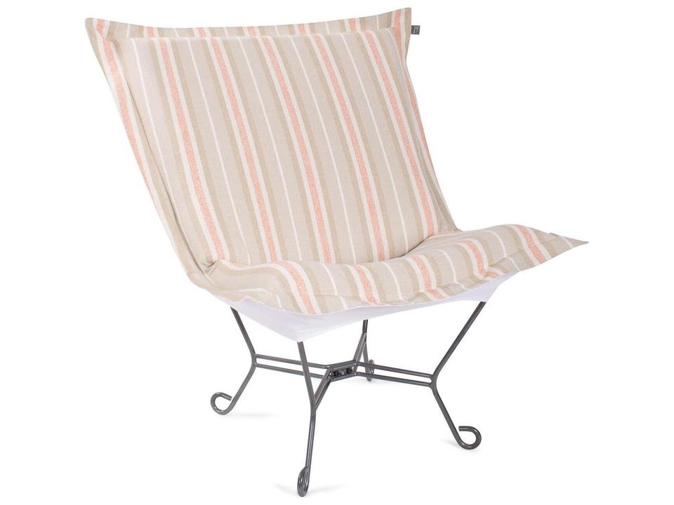 Howard Elliott Puff Scroll Dune Olefin Lounge Chair in Terra