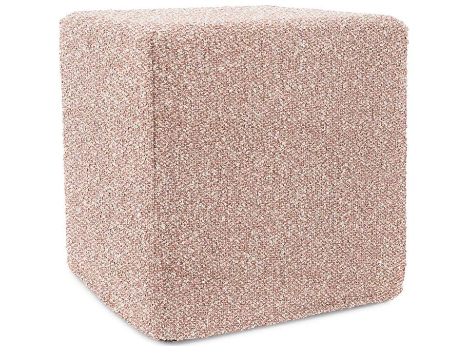 Howard Elliott Alicante Fabric Cushion Ottoman in Blush