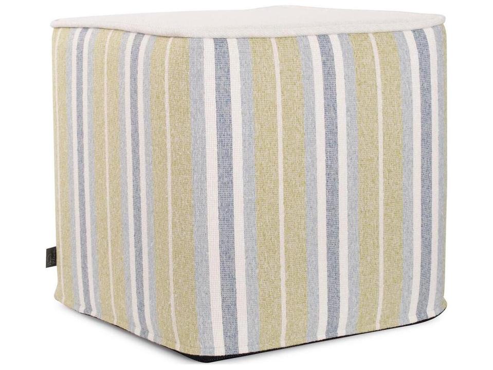 No Tip Dune Moss Olefin Fabric Cushion Ottoman