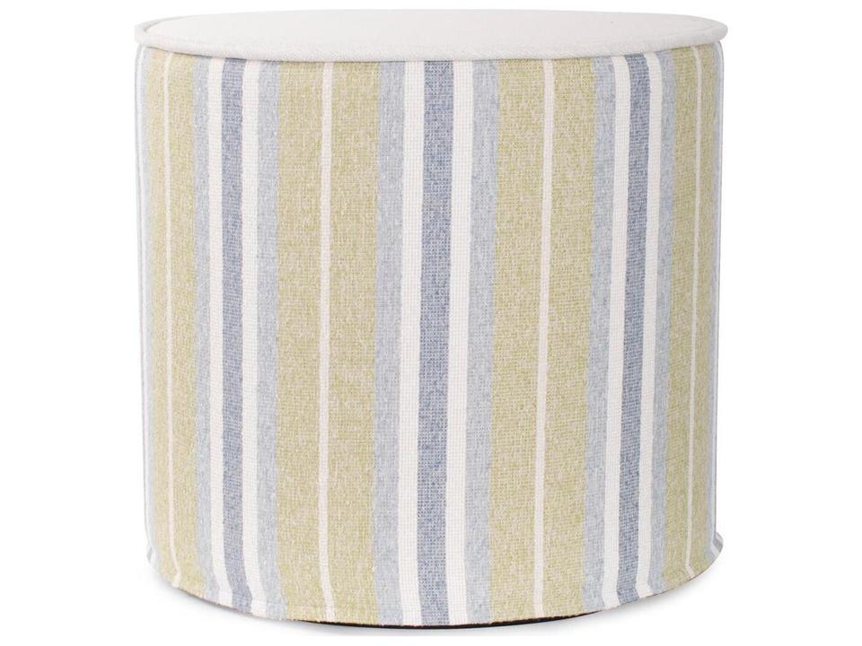 Dune No Tip 36-Inch Olefin Fabric Ottoman in Moss