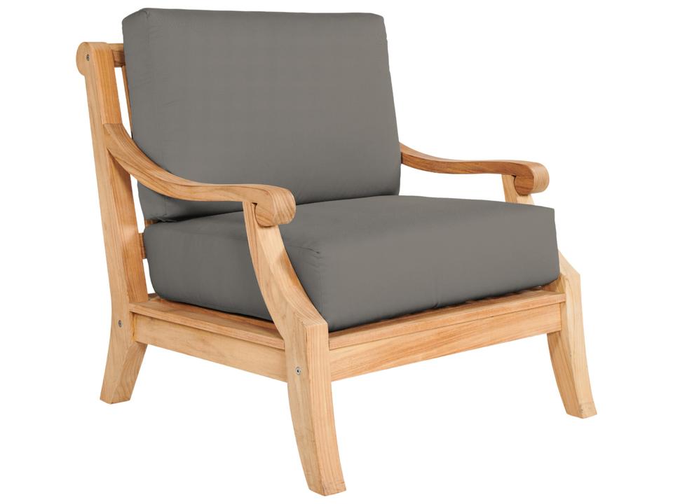 Sonoma Wood Charcoal Teak Cushion Lounge Chair
