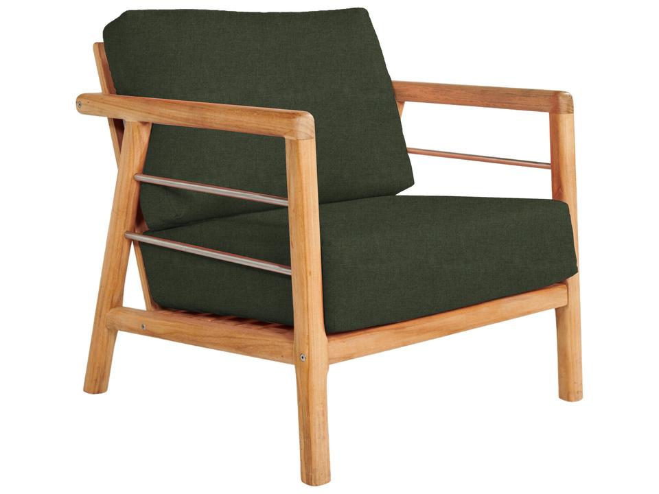 Aalto Wood Jungle Teak Cushion Lounge Chair