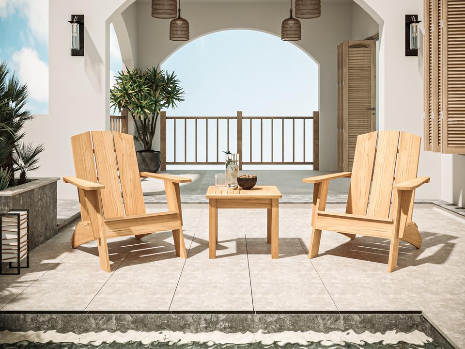 Bainbridge Wood Teak Lounge Set