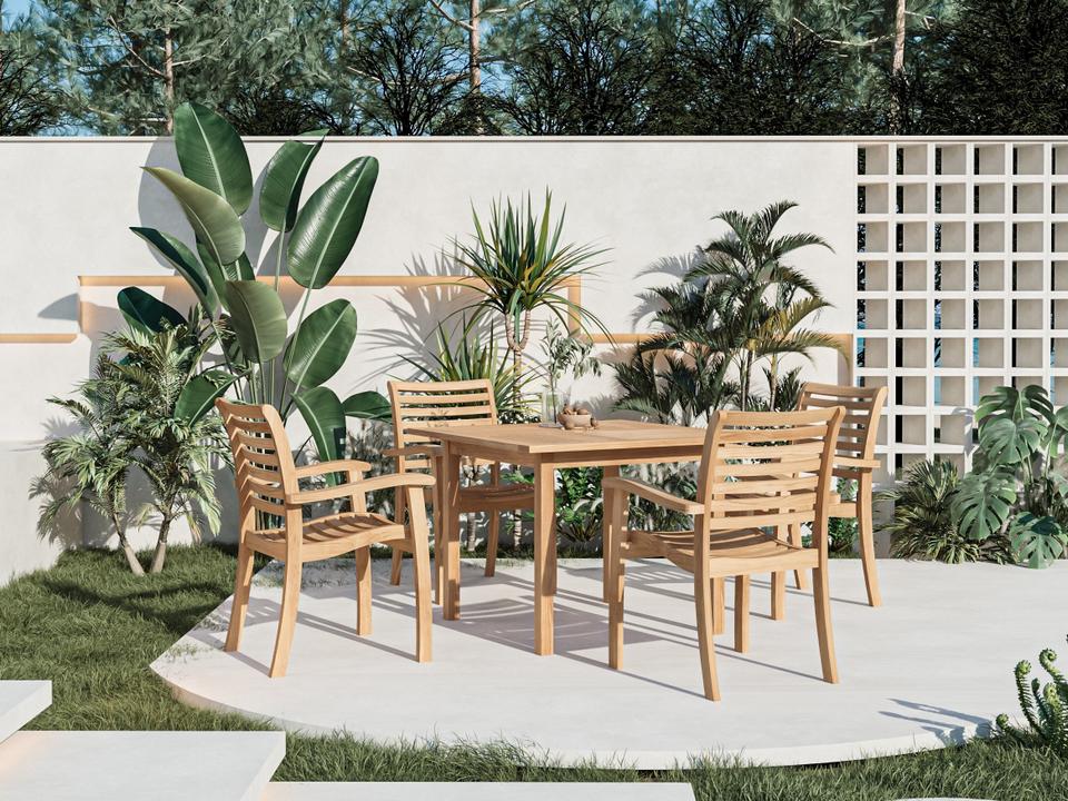 Birmingham Wood Teak Dining Set