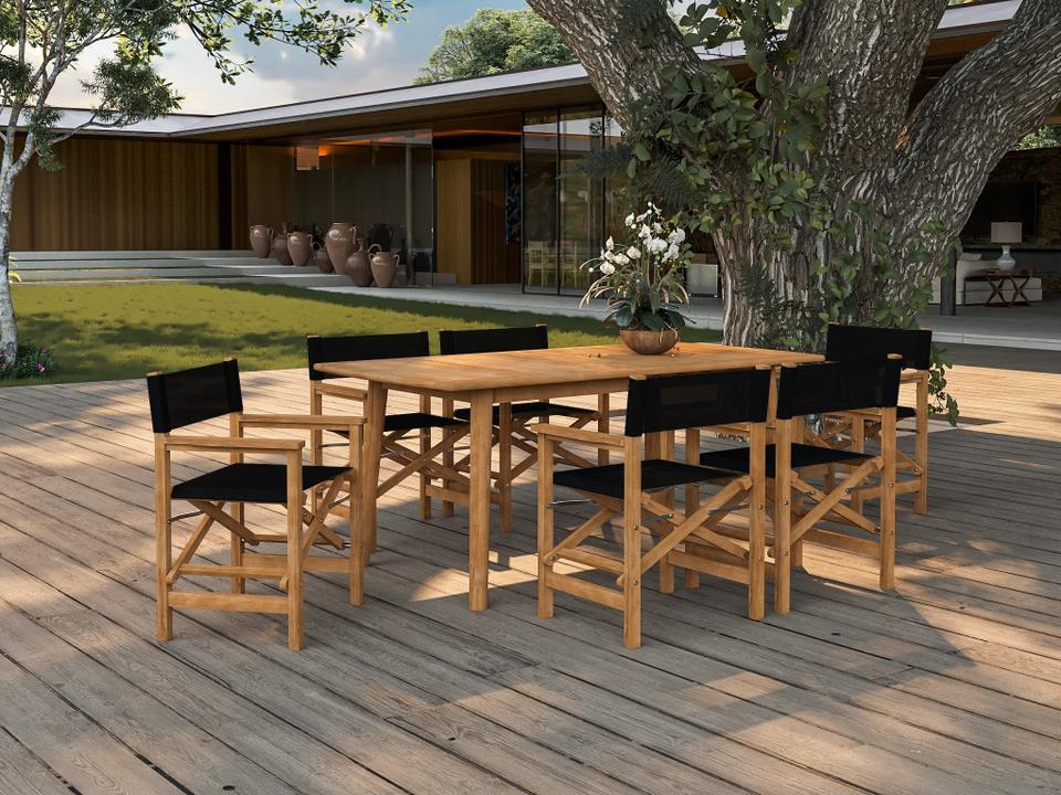 Director Wood Teak Dining Set