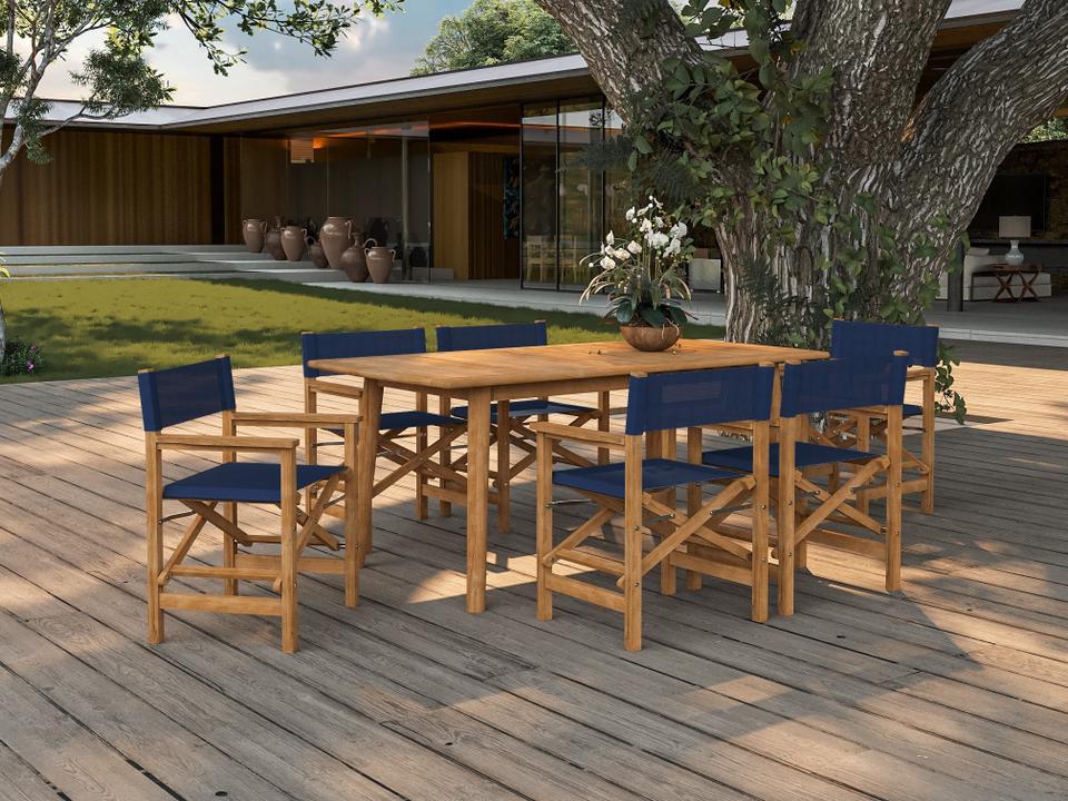 Director Wood Teak Dining Set