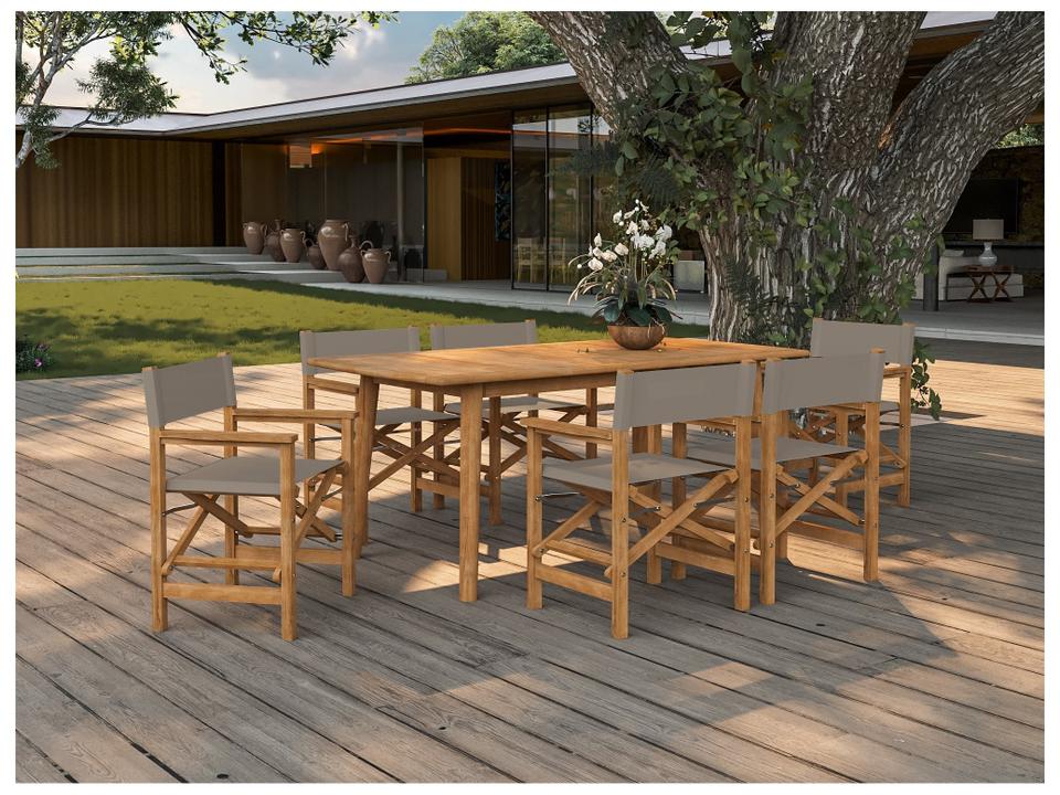 Director Wood Teak Dining Set