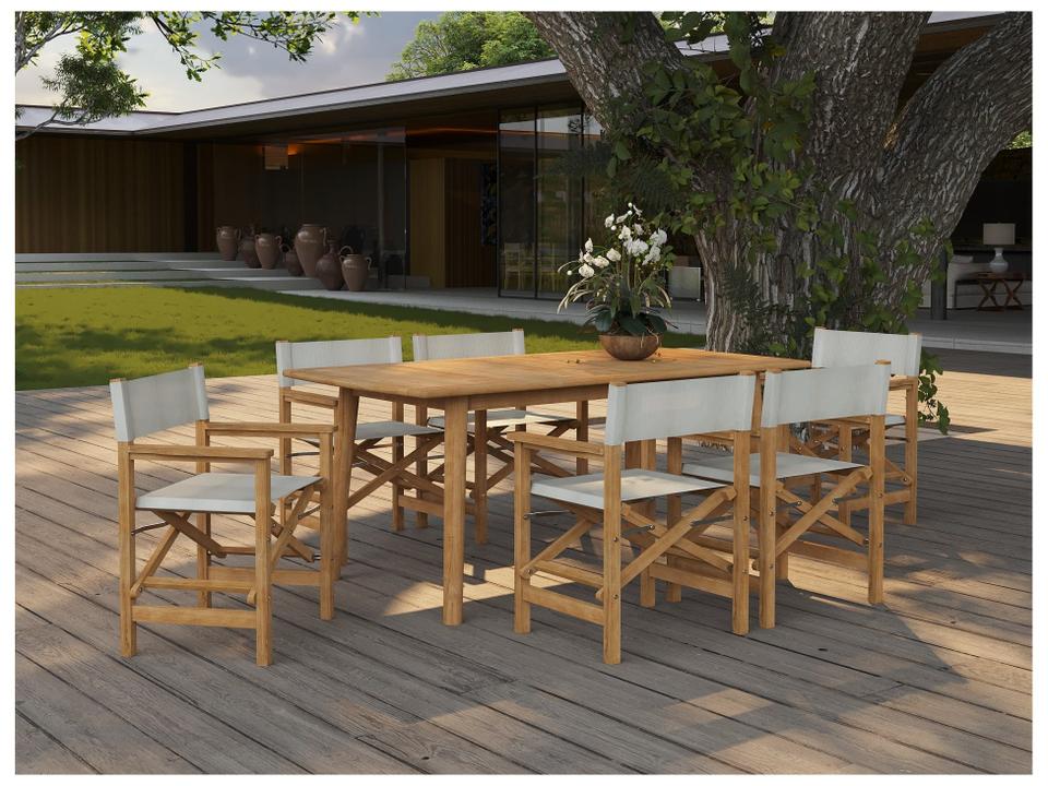 Director Wood Teak Dining Set