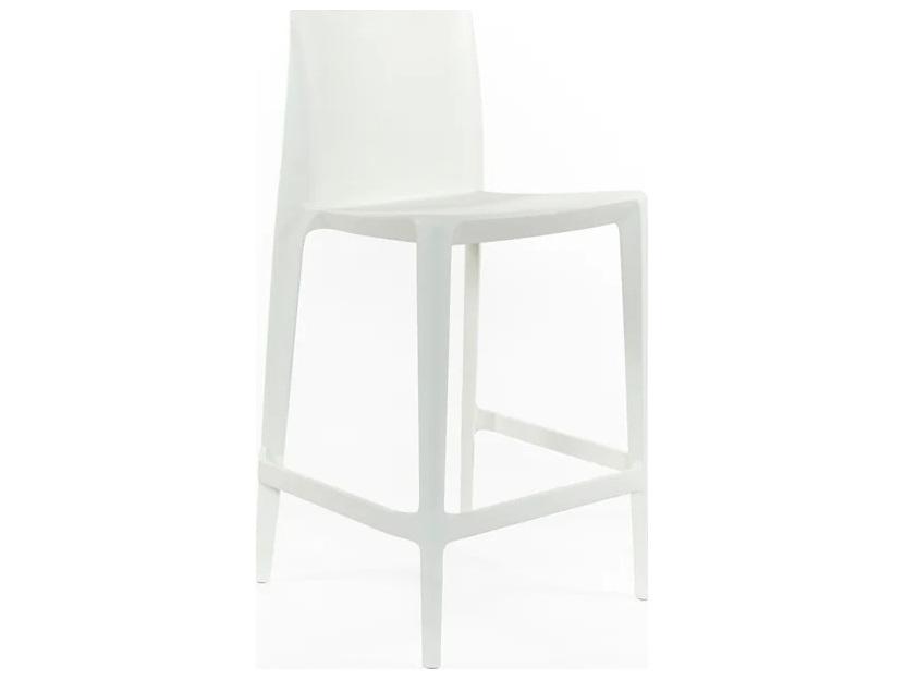 Bellini White Recycled Plastic Counter Stool - Pack of 2