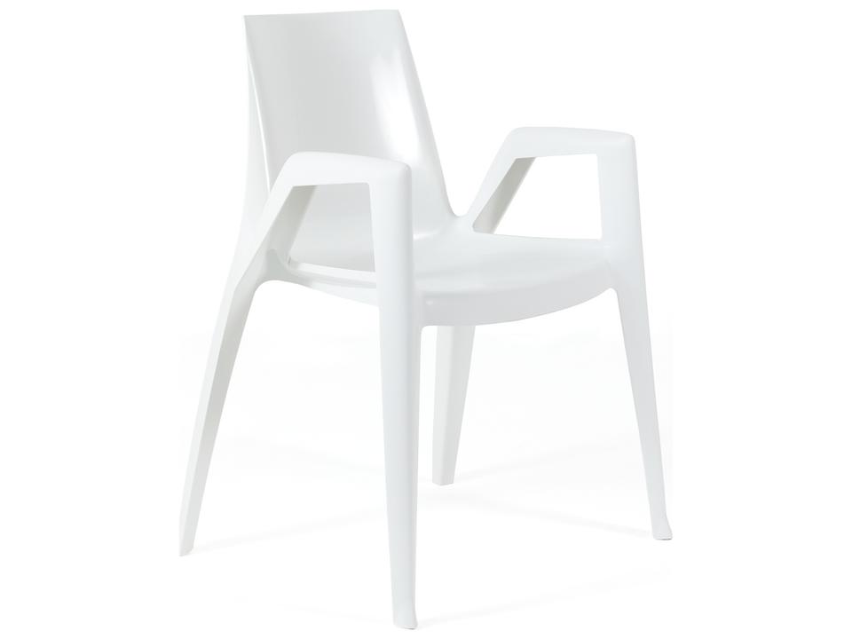 ArcoBellini Fiberglass-Reinforced Polypropylene Armchair White Pearl 1pk