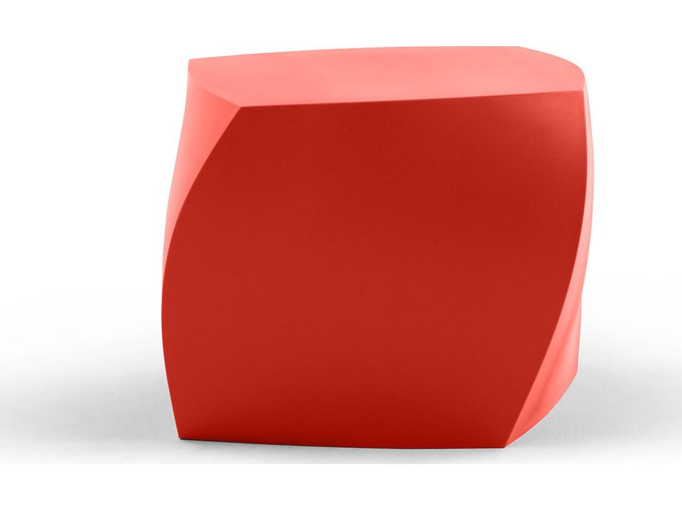 Gehry Left Twist Cube in Red