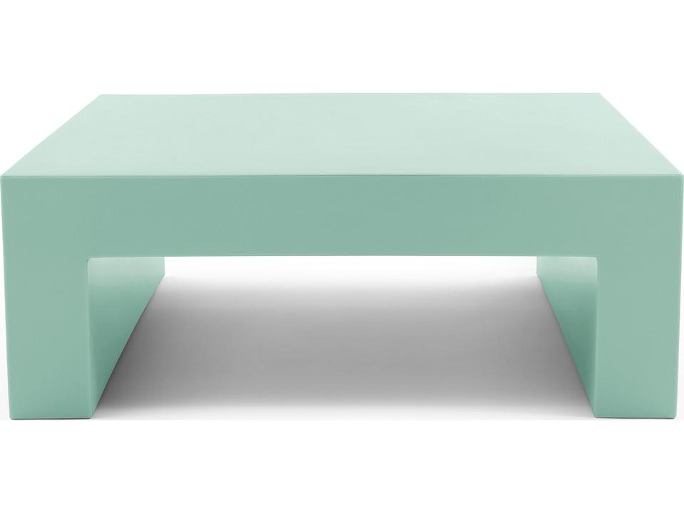 Vignelli 47-Inch Square Polyethylene Coffee Table in Celadon