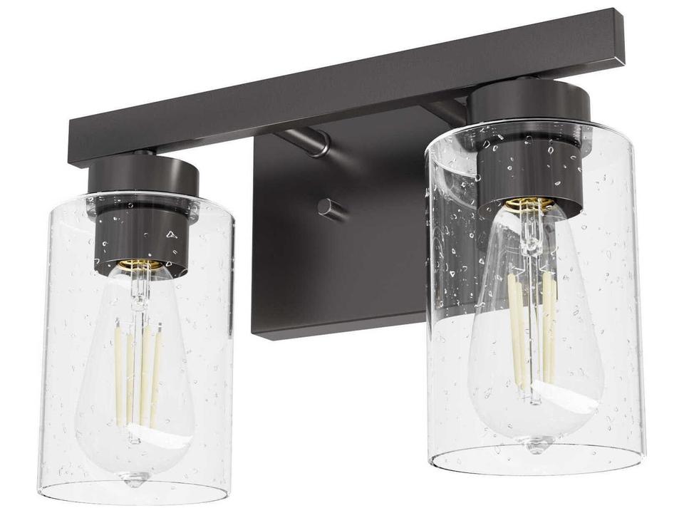 Hartland 2-Light Noble Bronze Black Vanity Light