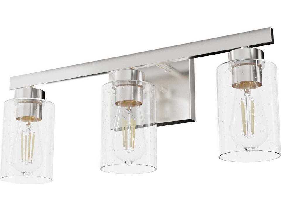 Hartland 3-Light Brushed Nickel Vanity Light
