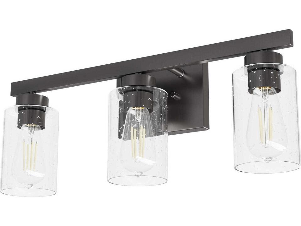 Hartland 3-Light Noble Bronze Black Vanity Light