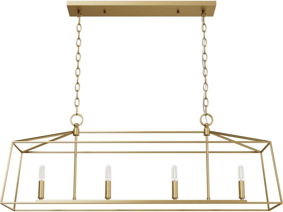 Fair Oaks 4-Light Luxe Gold Brass Island Pendant
