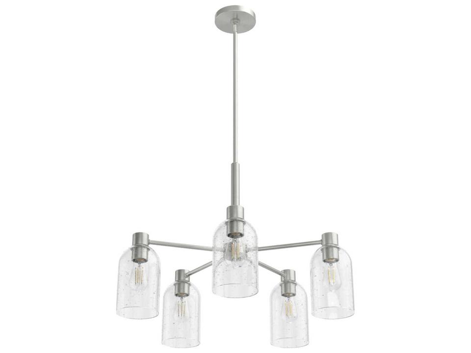 Lochemeade 5-Light Brushed Nickel Chandelier