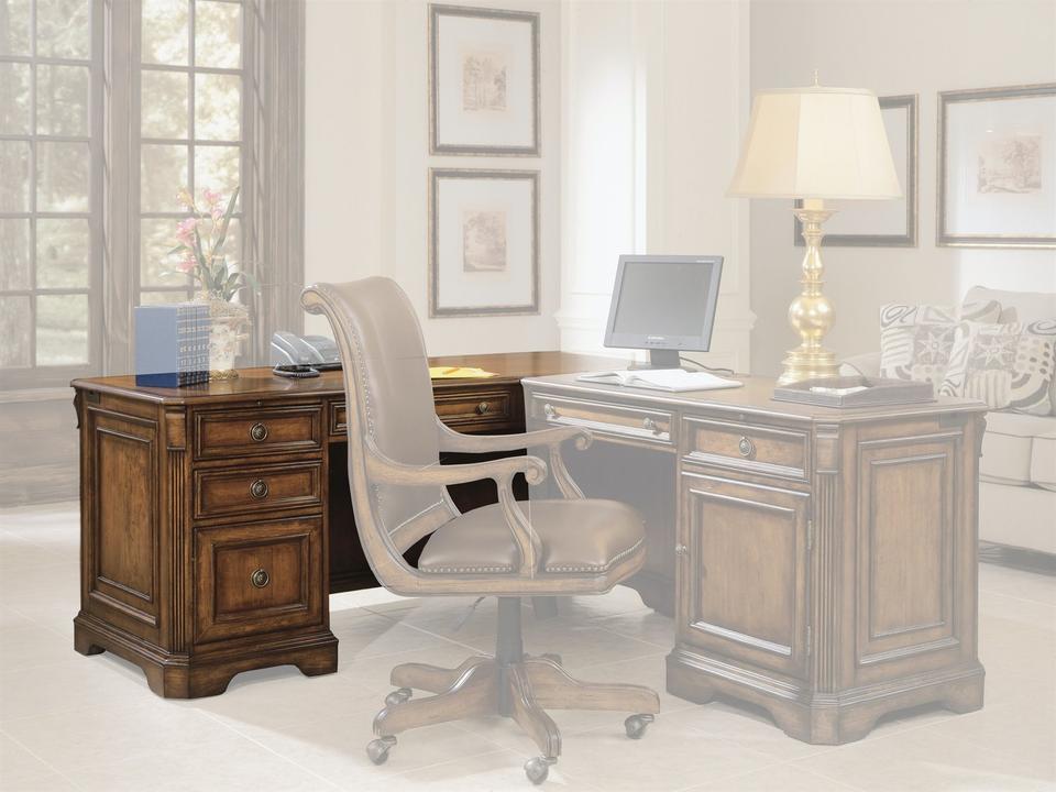 Heritage Distressed Clear Cherry Wood Hardwood Computer Desk