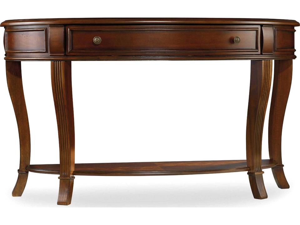 Brookhaven Traditional Console Table in Distressed Cherry