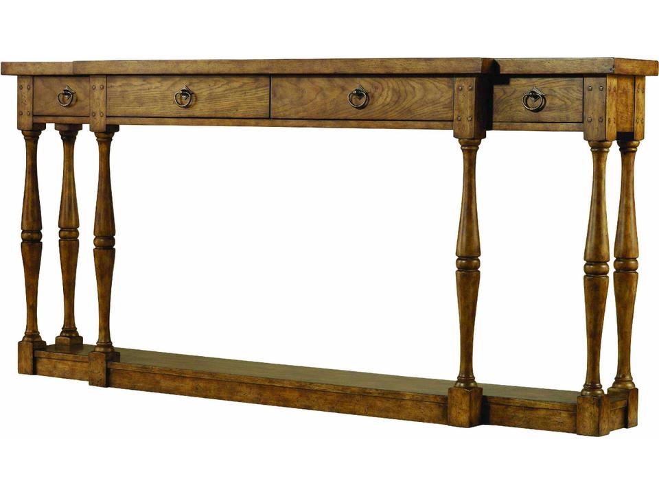Sanctuary Slim Four-Drawer Console Table in Drift Finish