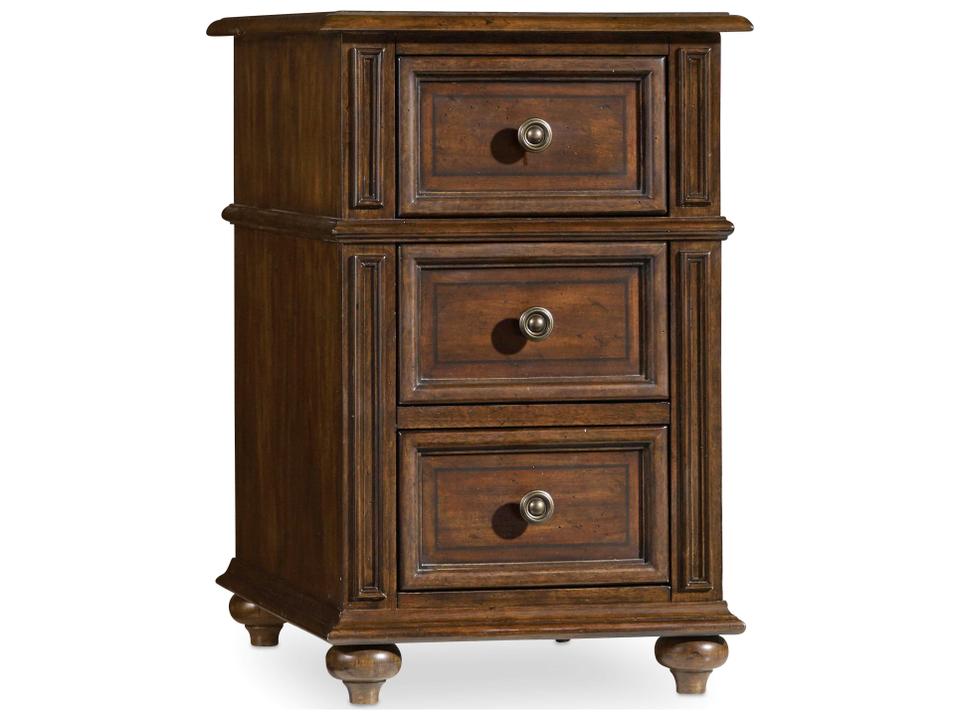 Leesburg Chairside Rectangular Features A Rich Dark Wood End Table