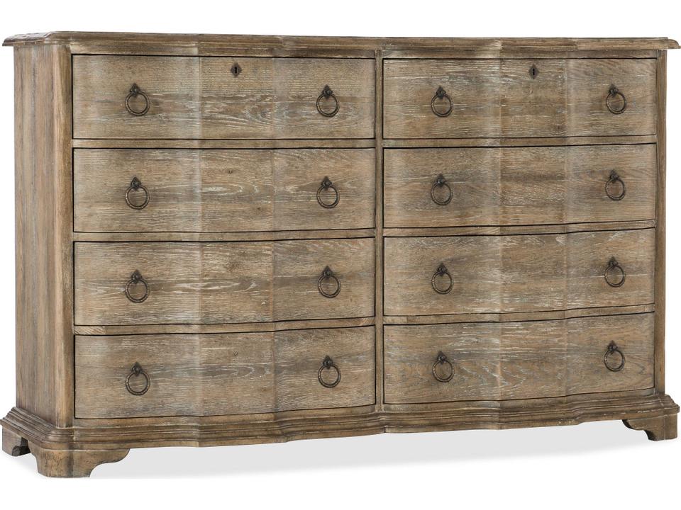Boheme Adante 8-Drawer Dresser in Antique Milk Paint
