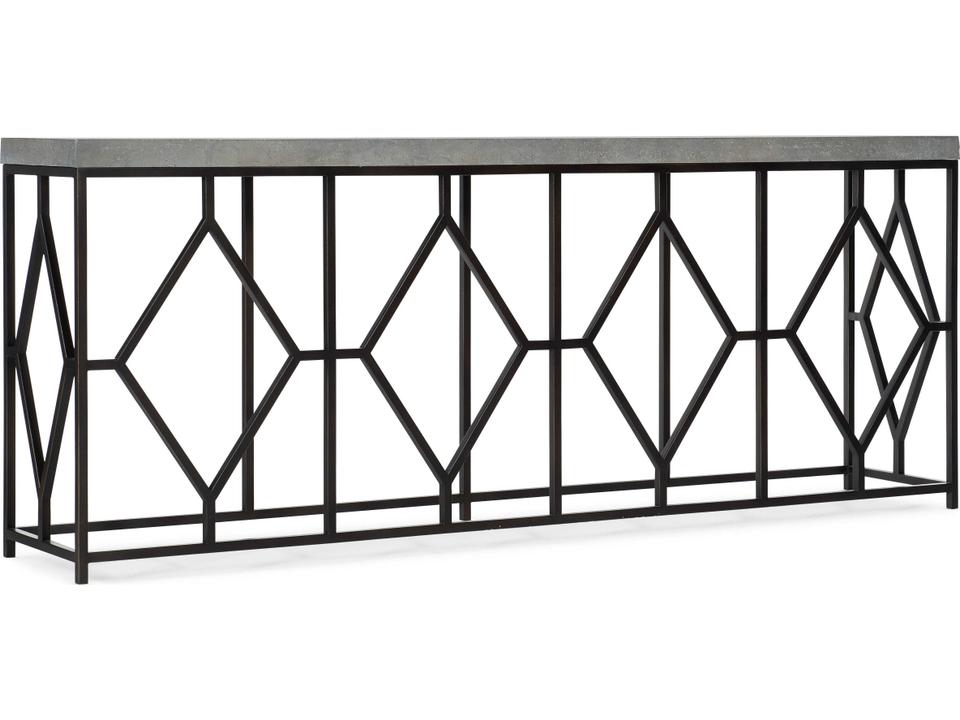 Heritage Rectangular Gray Console Table