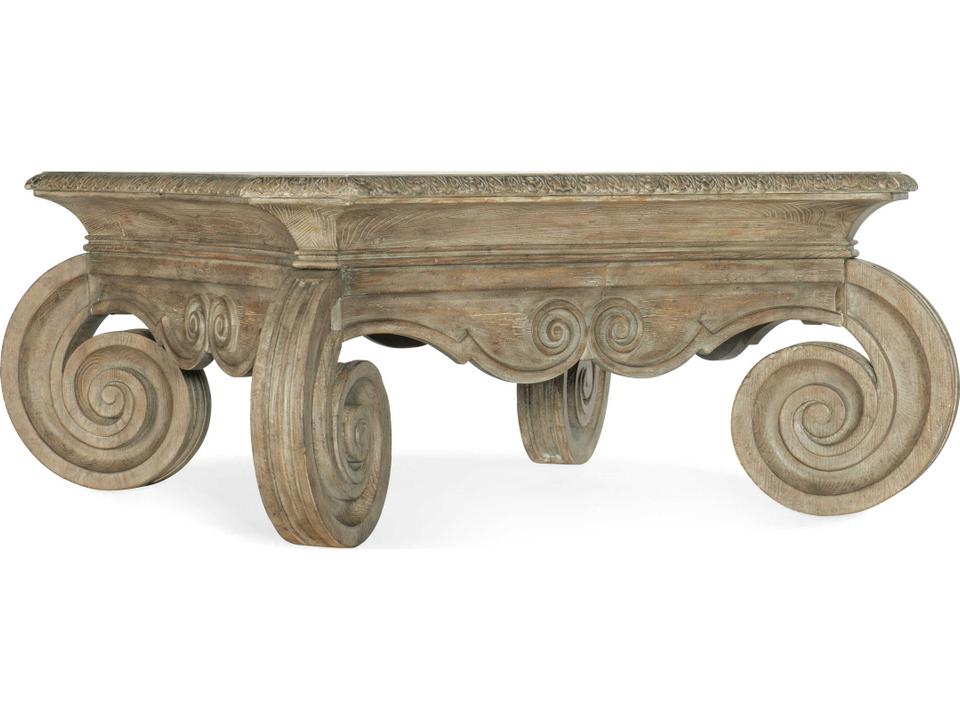 Castella Square Coffee Table with Antique Slate Finish