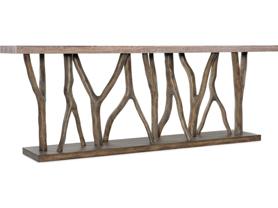 Sundance Stone Veneer Console Table in Cliffside