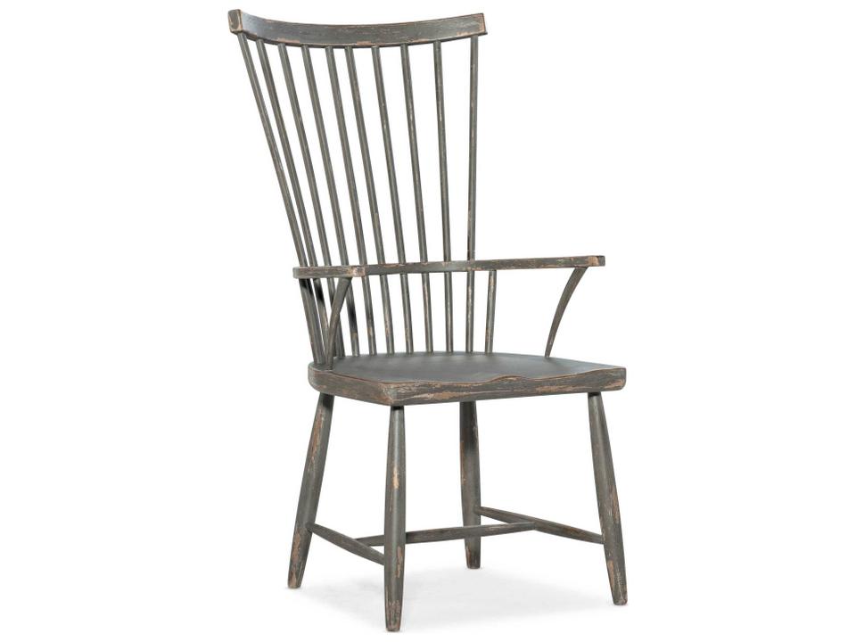 Alfresco Marzano Windsor Dining Armchair in Dark Gray Pottery