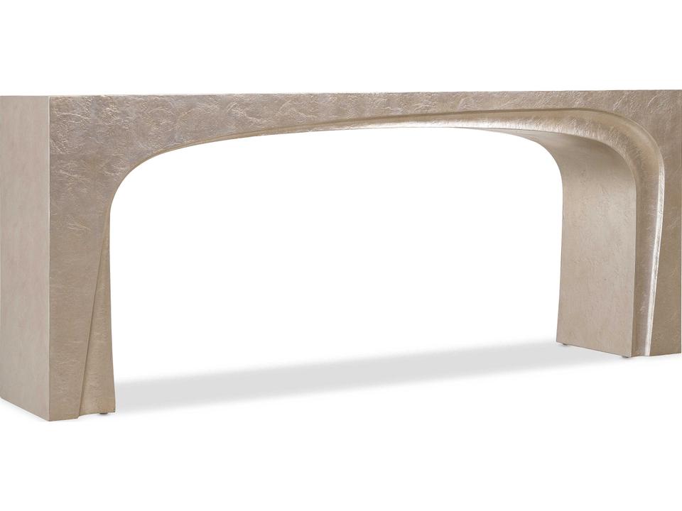 Westwood Rectangular Console Table in Venetian Dawn Silver-Leaf