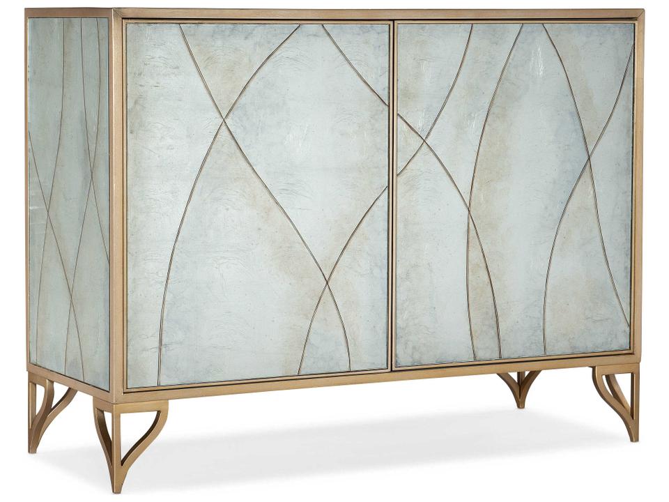 Melange Joannie Two Door Accent Chest in Gold
