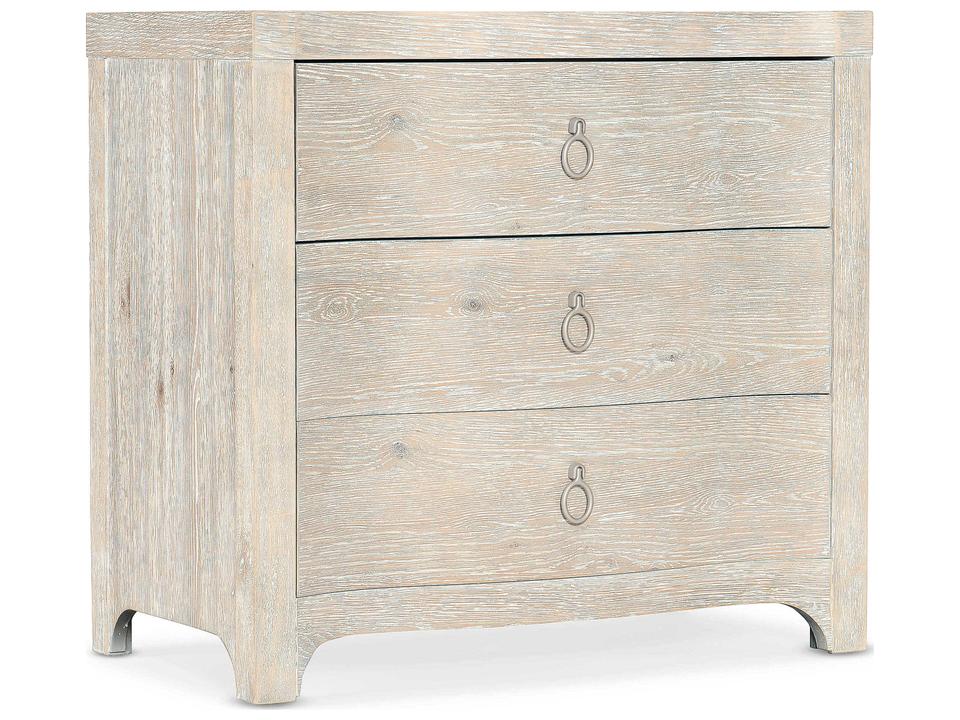 Serenity Antigua Three Drawer Nightstand in Surf Finish