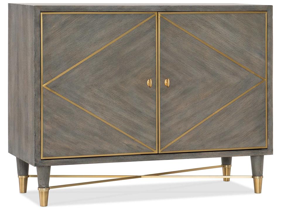 Melange Breck Gray Chest with Copper Accents