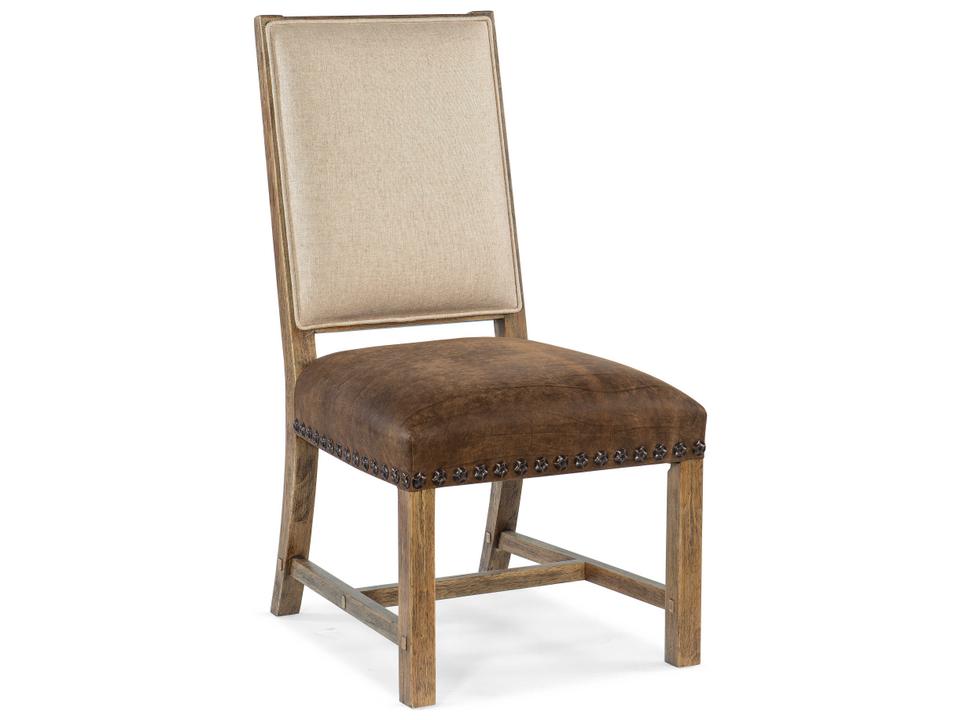 Big Sky Upholstered Dining Side Chair in Vintage Natural and Seville Timber