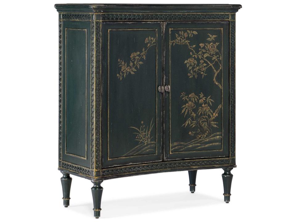 Charleston Two-Door Accent Chest in Charleston Green