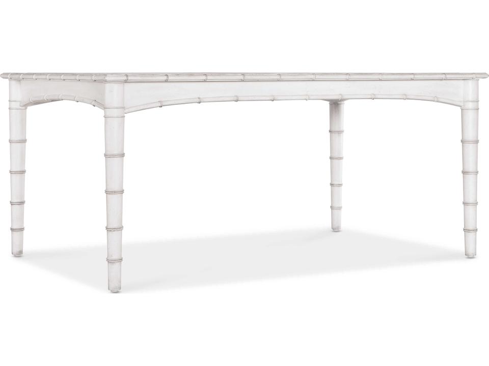Heritage Extendable Rectangular Wood White Heron Dining Table