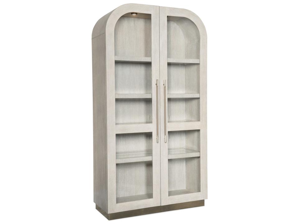 Modern Mood Diamond Arched Display Cabinet with Glass Doors