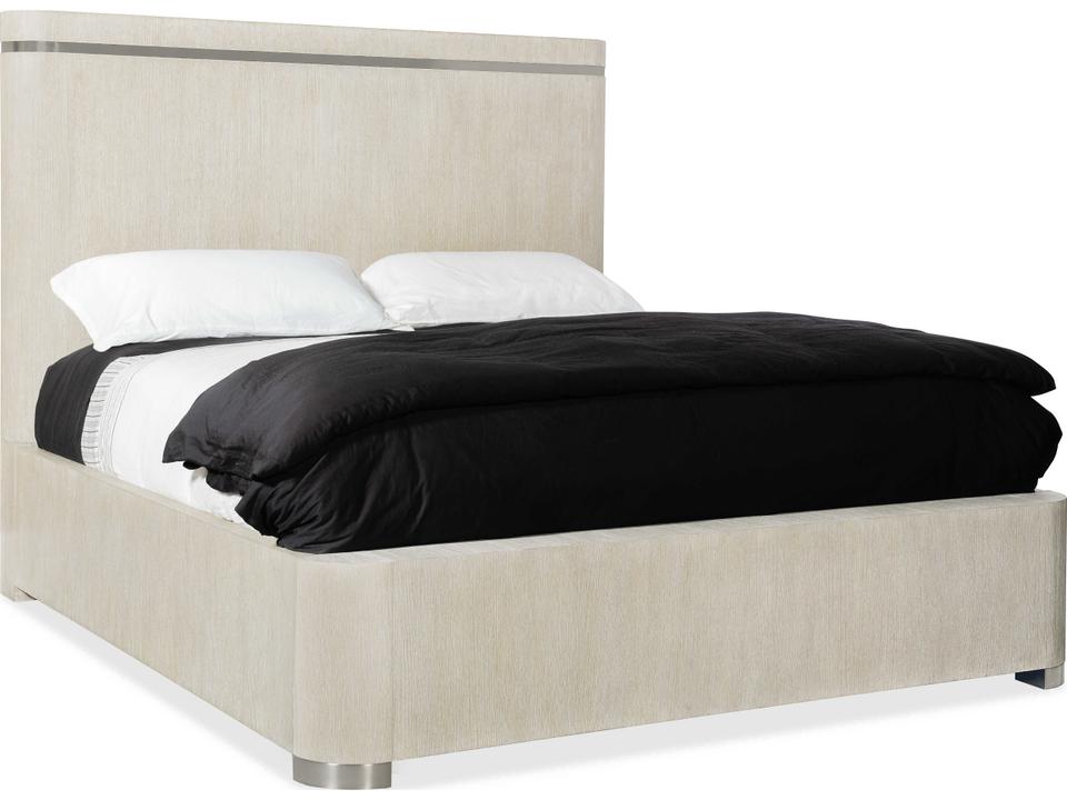 Modern Mood King Panel Bed in Diamond Finish