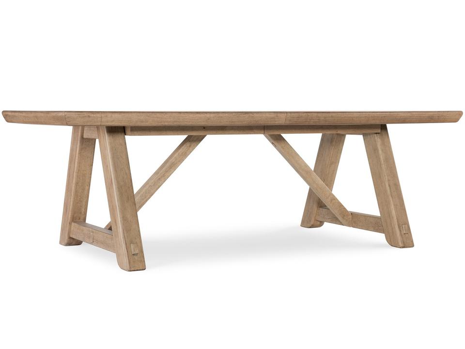 Vineyard Row 92-Inch Rectangle Dining Table with Two Leaves Sonoma Finish