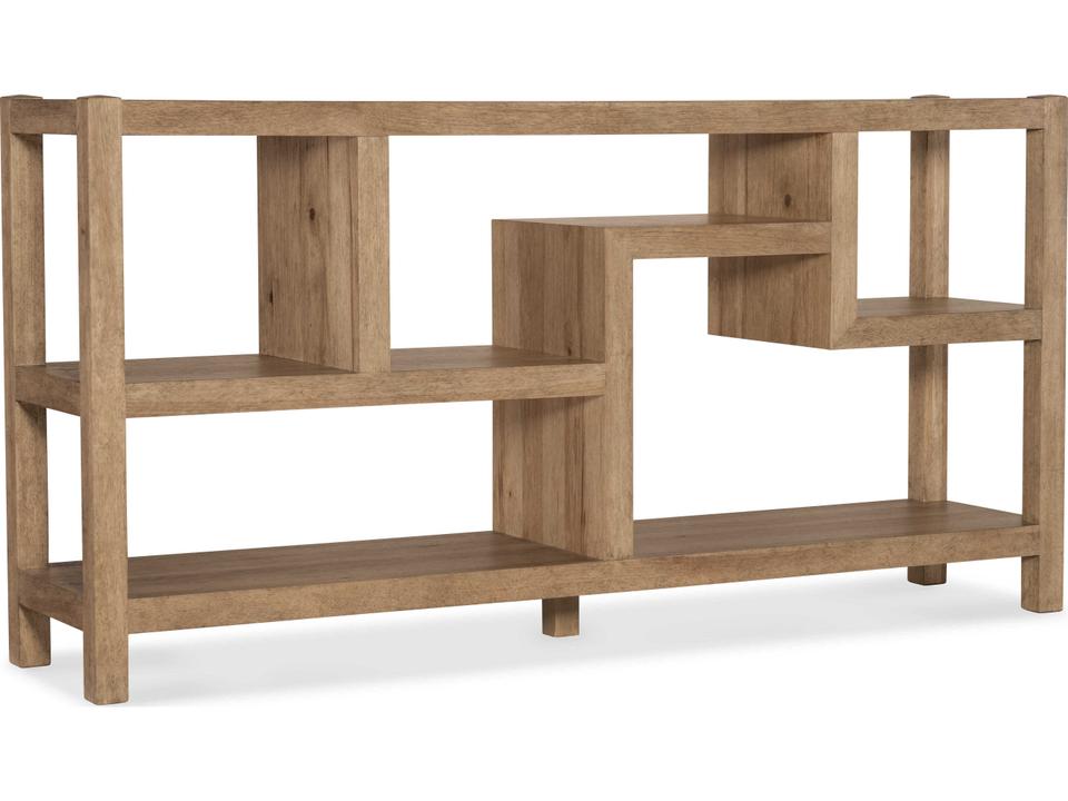 Vineyard Row Rectangle Wood Console Table in Sonoma Finish