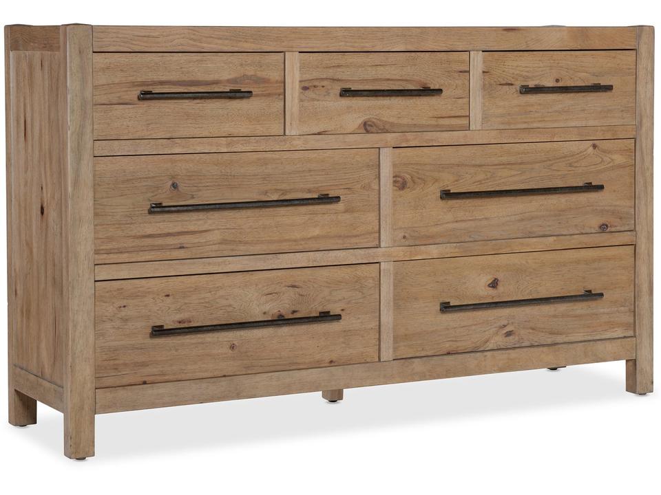 Vineyard Row Seven-Drawer Dresser in Sonoma Finish