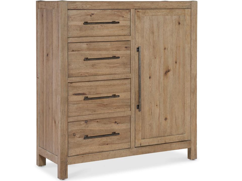 Vineyard Row Sonoma Oak Wood Accent Chest with Drawers and Door